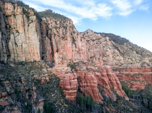 Canyon Cliff View, Wilson Mountain North Trail, Sedona, Arizona