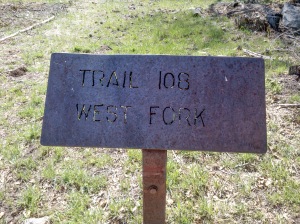 Trail 108 Marker, West Fork Trail, Sedona, Arizona