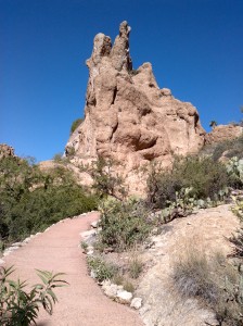 Approaching the High Elevation Portion of the Trail, Boyce Thompson Arboretum, Superior, Arizona